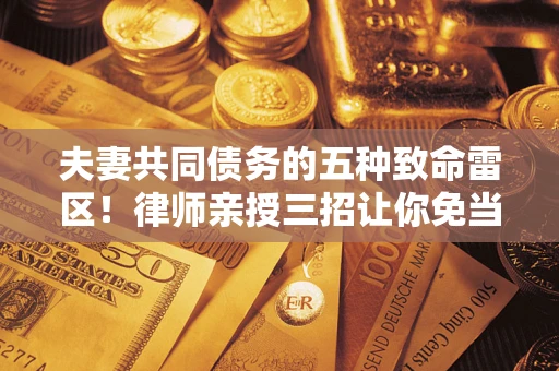 济南夫妻共同债务的五种致命雷区！律师亲授三招让你免当替罪羊